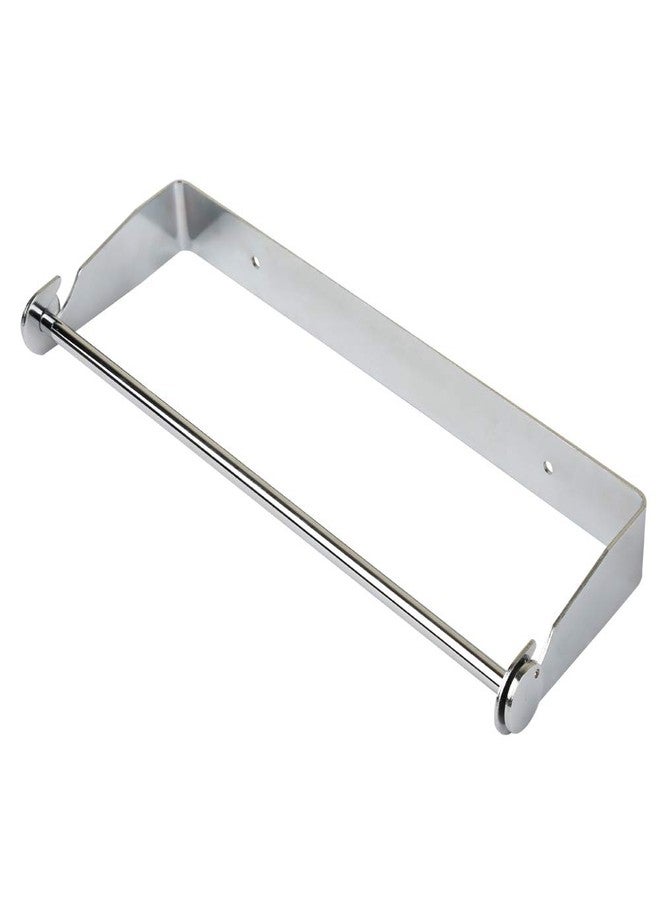 PHUNAYA Under Cabinet Paper Towel Holder Wall Mount for Home Kitchen,Stainless Steel for Large Rolls-Chrome - Image 1